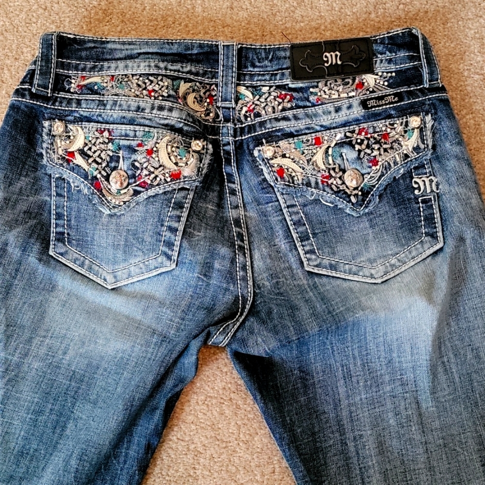 💕Miss me jeans Signature boot cut sz 30 x 34  💕